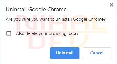 Uninstalling chrome